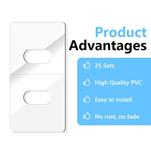 25 Pieces Of Double-Sided Clear Vertical Blind Repair Tabs, Vertical Blind Tabs, Vertical Blinds Replacement Slats, Blind Fixers, Pre-Cut Vertical Blinds Clear Replacement Slats Stickers Ready To Use… #TOP4