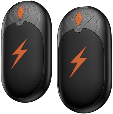 Handwärmer Elektrisch 2er Set, 24H Wärme & Magnet, USB Taschenwärmer | 2S Schnellheizung, 3 Stufen, Wiederverwendbar Taschen Wärmer, Ideal für Winter Skifahren, Camping, Büro & Zuh