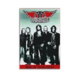 1978 aerosmith poster Arte de pared elegante: esta impresión artística sin marco está impresa con pigmentos de primera calidad para añadir un toque artístico vintage a tu dormitorio o sala de estar. El diseño sin marco te da la flexibilidad de elegir un marco que complemente tu estilo de decoración
