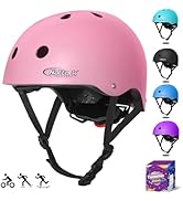 Nattork Kids Helmet Protective Gear, Removable Liner for Multi-Sports Skateboard, Skates, Bike, S...