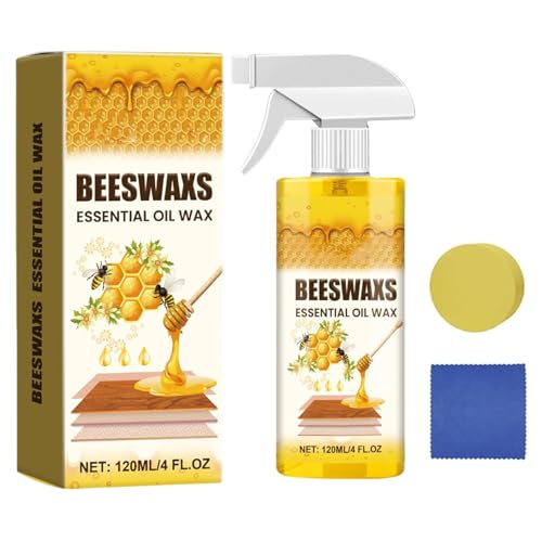 Beeswax Wood Polish Spray Bienenwachs Möbelpolitur Holz Natürliche Bienenwachs Holzpflegespray Wasserdicht Holzwachs Farblos für Möbelpflege & Holzschutz Bienenwachspolitur für Holz und Möbel