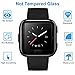 NANW 4-Pack Screen Protector Compatible with Fitbit Versa/Versa Lite Edition, 3D Full Coverage Screen Protector Curved Edge Waterproof Protective Cover Saver, Durable Than Tempered Glass