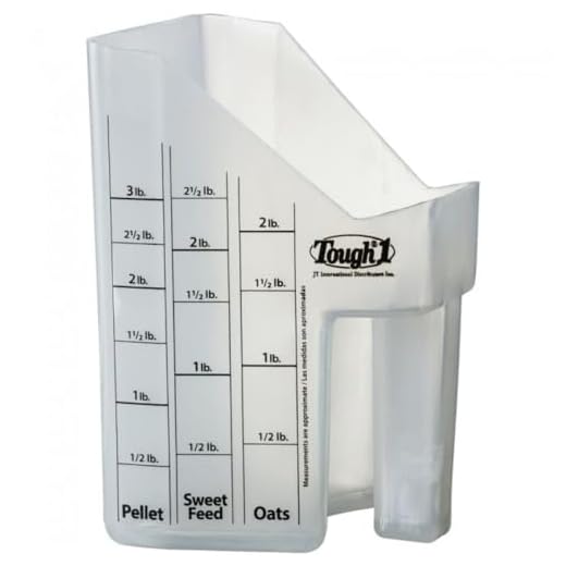 Tough 1 Feed Scoop with Measurements