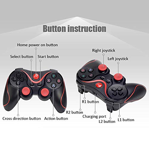 KKmoon Joystick sem fio BT Gamepad sem driver para Android IOS Phone Tablet PC com suporte