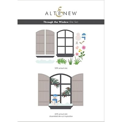 Altenew Through the Window Layering Die Set, Unique Window-Themed Die, Adorable Window Die for Accents, Perfect for Cardmaking, Scrapbooking, Journaling, and Paper Crafting