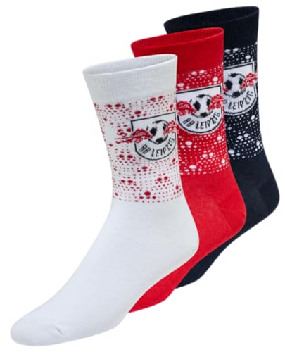 RB Leipzig Socken - Dots - 3er Set rot-weiß-dunkelblau RBL...