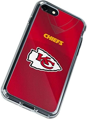 Skinit Clear Phone Case Compatible with iPhone SE (2nd & 3rd Gen) - Officially Licensed NFL Kansas City Chiefs Team Jersey Design