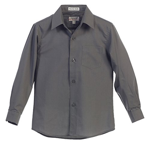 Image of Gioberti Boys Long Sleeve Solid Dress Shirt