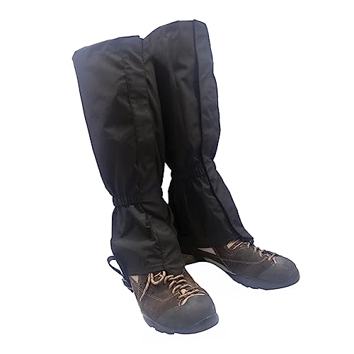 LIOOBO 1 Pair Waterproof Breathable Outdoor Skiing Climbing Hiking Leg Gaiters Boot Covers Protectors for Winter Boots