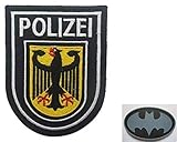  Aufnäher mit Aufschrift „Deutschland Greman Adler Flagge“ Deutschland Polizei Militär Patch Stoff bestickt Abzeichen Patch Taktische Aufkleber für Kleidung mit Haken & Schlaufe