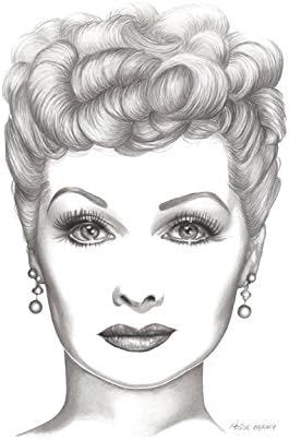 Lucy, Lucille Ball, Vintage Hollywood, 8x10 Art Print by Wendy Hogue Berry