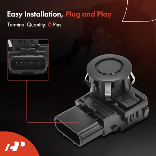 Image of A-Premium 2-PC Reverse Backup Parking Assist Sensor Compatible with Select Honda Models - Pilot 2012-2015, Odyssey 2011-2017, Replace# 39680TK8A11