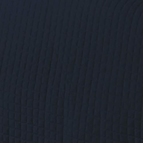 Miniatura 3 de Juego de colcha acolchada de lujo, 3 piezas de microfibra sin arrugas, cómoda colcha con fundas de almohada a juego (tamaño King, azul marino)