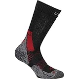 Protección superior. CMP 30I9807 - Calcetín alto para hombre, color gris, Unzutreffend, primavera/verano, 30I9807 Top High - Calcetines de trekking, Hombre, color gris atracita, tamaño 36-38