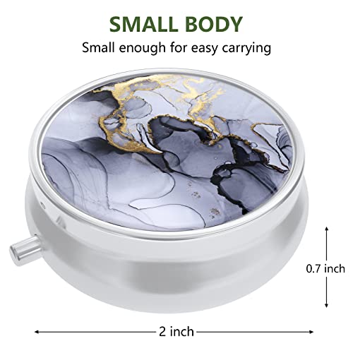 Image of Pill Box, Small Pill Case for Purse & Pocket, Travel Medicine Organizer | Cute Travel Medicine Organizer, Portable Medicine Container Holder to Hold Vitamins, Medication, Fish Oil & Supplement