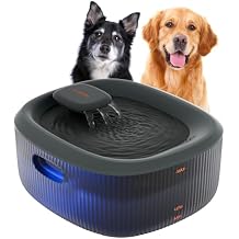 WOPET Dog Water Fountain for Large Dogs, 6L/205oz/1.7Gal Automatic Dog and Cat Water Fountain, Pet Water Dispenser with 5 Filters, Ultra-Quiet Pump, Great for Large Dogs Cats and Multi-Pet Home