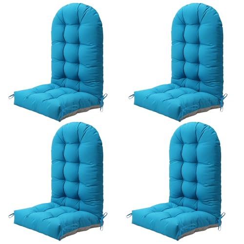 NAVINE Outdoor Adirondack Chair Cushion Set of 4, Patio Chair, Lake Blue