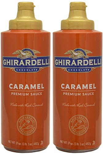 Ghirardelli Caramel Flavored Sauce 17 oz. Squeeze Bottle (Pack of 2)