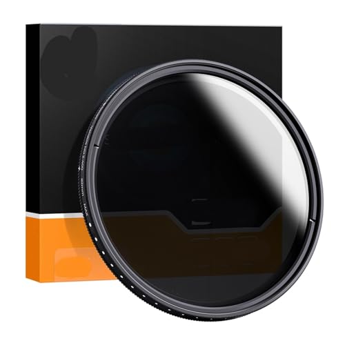 Filtro ND variable ND2-ND400 de 55mm para fotografia de larga exposicion con camaras