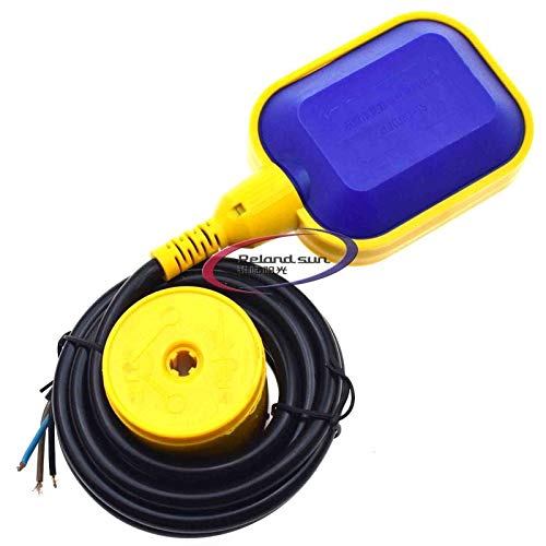 Reland Sun 1PCS 2M 3M 4M 5M 6M 7M 8M 10M 15M 20M Cable Type Float Switch Cable Liquid Fluid Water Level Controller Sensor,Septic System, Sump Pump, Water Tank (10M)