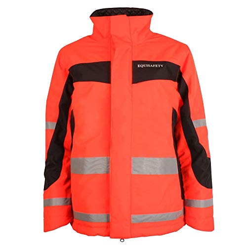 Veste réversible Equisafety Invero Petite Red-Orange pour la sécurité