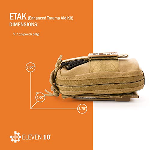 Kit d'aide au traumatisme amélioré ETAK Eleven 10 noir MOLLE