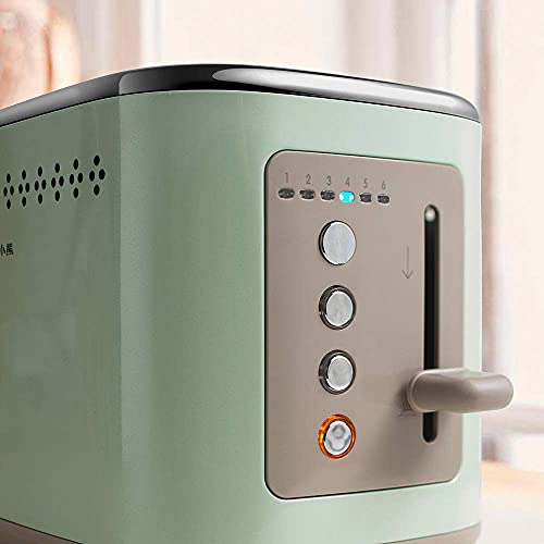 ZHBH Startseite/Küchentoaster 2 Scheiben Toaster,Toaster mit 2 Breiten Schlitzen,Kompakte Toaster aus gebürstetem… – Bild 3