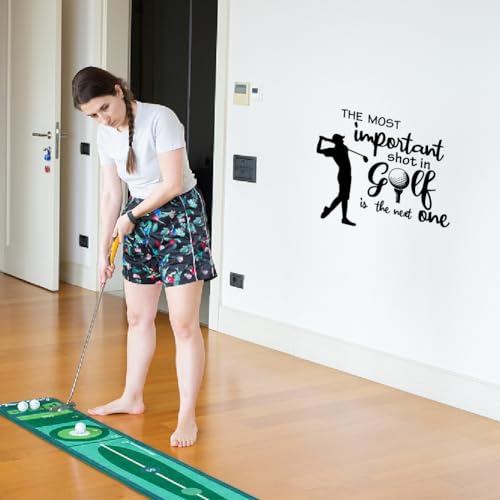 SUPERDANT Golf Wall Stickers Inspirational Quotes Wall Sticker Play Golf Large Sports Room Kid's Room Bedroom Wall Decor Golfer Gift 60×35CM Wall Sticker Vinyl Transfer - Image 4