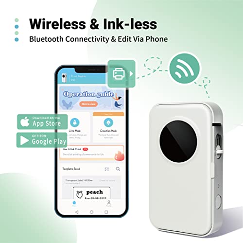 Phomemo Label Maker Machine With Tape, D35 Wireless Bluetooth Labels Maker Portable Mini Label Printer, Easy To Use With Smartphone Small Sticker Labeler Multiple Templates For Home Office Organizing #TOP1