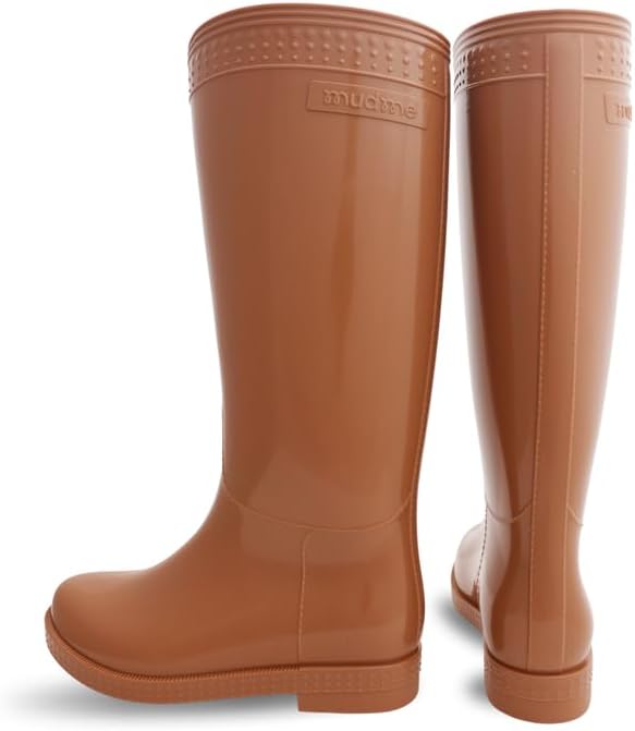Women's Wellington Boots - High 40 cm Waterproof Rain Boots - Long Shaft Wellington Boots for Women - Comfortable Garden Boots - Sand Beige, Bubble Gum, Sage Green, Caramel Cookie, Midnight Sky