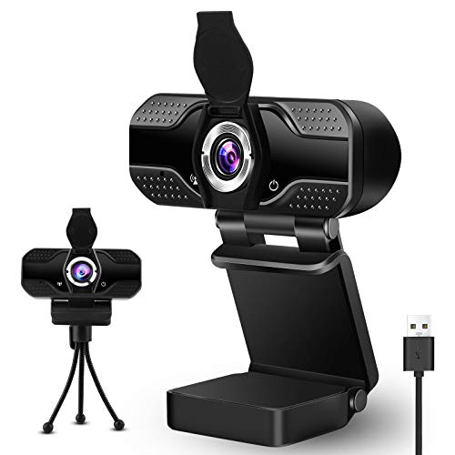 Best Deal Product Webcam with Microphone,1080P HD Webcam USB 2.0 Computer Cameras with Privacy Shutter & Webcam Tripod, Plug and Play,Webcam for Laptop, Desktop, Live Streaming, Conference, Online Classes, Video Chat