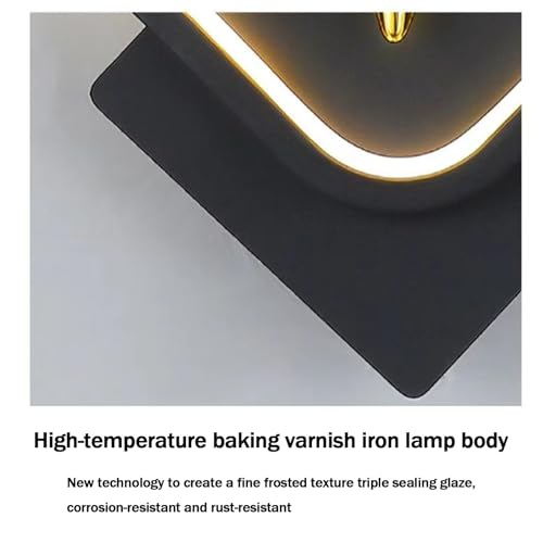 Apliques de pared LED interior modernos con mando regular negro 5
