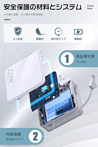 【2022革新モデル&PD22.5W対応】 モバイルバッテリー 大容量