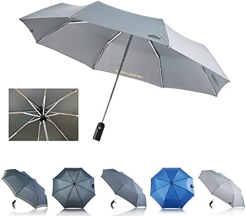 Coopola Stormproof Umbrella - Windproof, Folding, Travel Umbrella for Sun and Rain, Portable, Light Umbrella with 43 or 47 inches Arc and 70 mph Max Wind Strength, One Touch Auto Open and Close Button