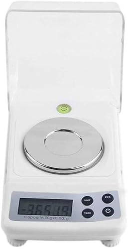 LuysmengEU - Balance électronique de laboratoire de haute précision 50g/0.001g, Balance électronique for herbes médicinales, poudre de carat d'or, petites balances