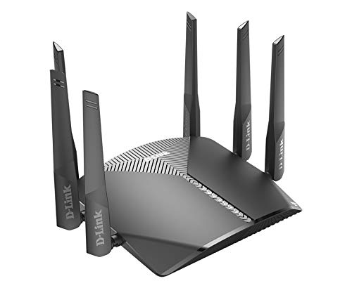 D-Link-DIR-3060--Router-WiFi-AC3000-MU-MIMO-Smart-Mesh-Gaming-compatible-Alexa-Tri-Band-3000-Mbps-5-puertos-RJ45-Gigabit-101001000-Mbps-Wave-2-USB-30-6-antenas-negro