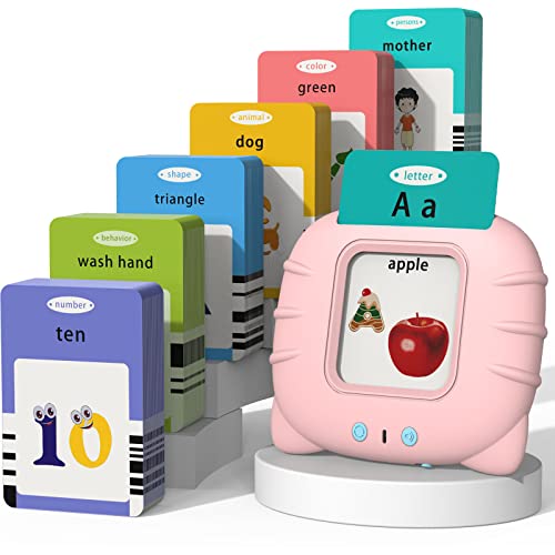 Image of Startcan Talking Flash Cards for Toddlers 1 2 3 4 5, Speech Therapy Toys Autism Toys, ABC 123 Sight Words Etc - 255 Cards-510 Sides, Educational Learning Interactive Toys with Giftable Package