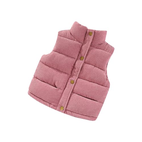 Toddler Boys Girls Coat Warm Wear Corduroy Vest Baby Outside Tower Vest Jackets Tops Kids Winter Outerwear