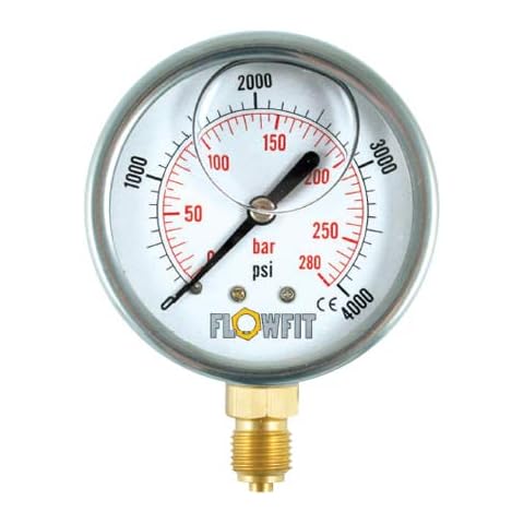 Flowfit Hydraulic Pressure Gauge with Glycerine Filling Cover