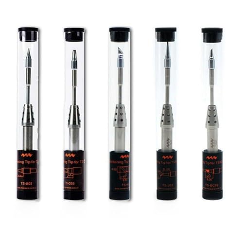 NINMORTH Punta de soldador TS80P TS80, núcleo de calefacción interno con calentador integrado, 100 mm de longitud, modelos compatibles para TS-B02 para TS-D25 para TS-K4 para TS-BC02 para TS-J02