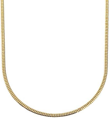 FAIRY CULLET 18k Yellow Solid Gold Kihei Chain Necklace with Japan Mint Hallmark 19.6 inches 10g 2.4mm