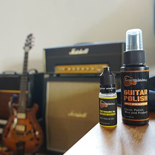 Guitar Cleaning, Polish And Oil Care Kit - Guitar Oil And Cleaner For Body And Fretboard Fingerboard - Cleans, Polishes, And Protects #TOP2