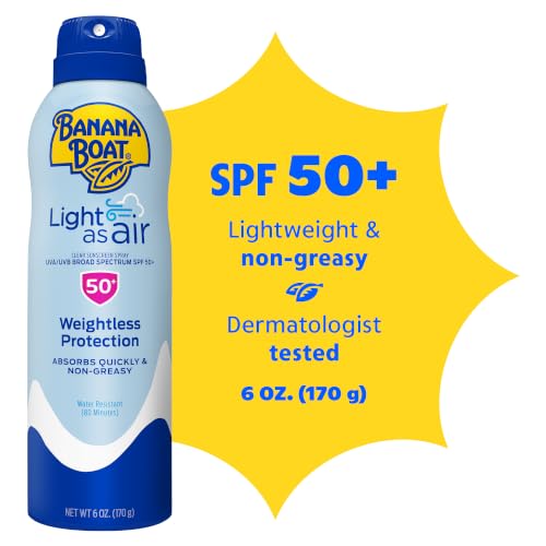 Banana Boat Light As Air Sunscreen Spray, SPF 50, 6 ounce (Pack of 1) - image 2