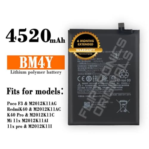 Image of BM4Y Battery for Redmi Poco F3 / K40 / K40 Pro / K40 Pro+ Battery with 6 Month Warranty**** (U55)