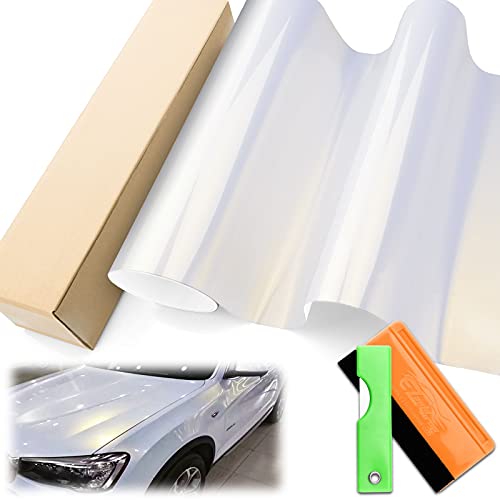 Free Tool Kit Gloss Pearl White To Gold Car Vinyl Wrap Self Adhesive Sticker Decal Sheet With Air Release Technology 12"X60" (1Ftx5Ft) #TOP1