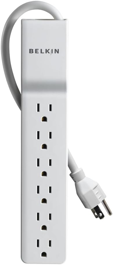 Belkin 6-Outlet Surge Protector Power Strip, UL-listed...