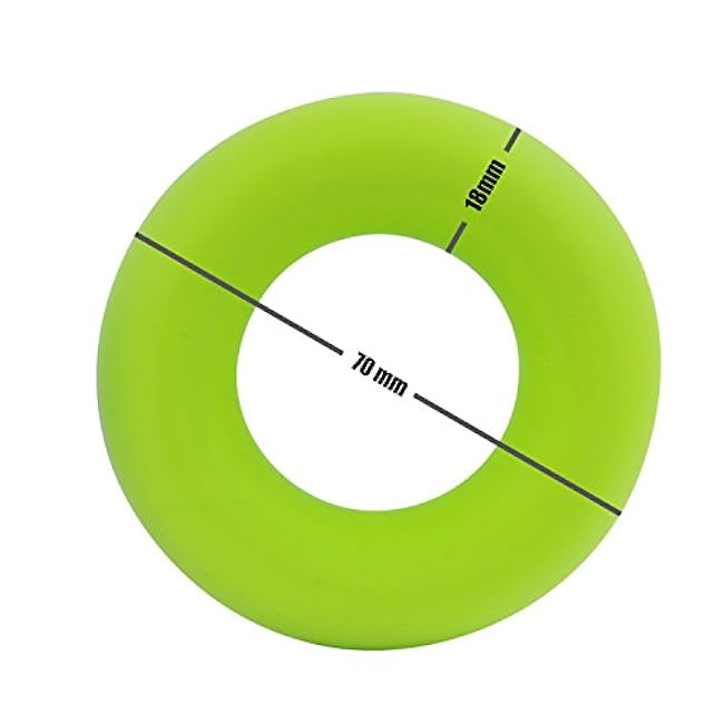 Wisdompro 3 Pack Hand Grip Strengthener Rings, Strength Trainer for Finger, Forearm Exercise, Rock Climbing Gripper Workout - 30, 40 and 50 Lbs