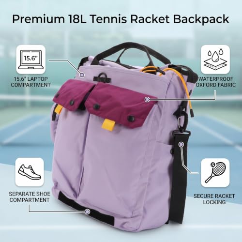 Mochila de tenis organizada para llevar tus raquetas al gimnasio 3