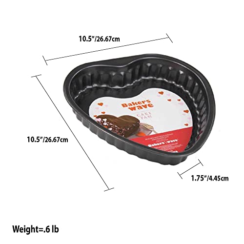JOEY'Z Non-Stick Heart Shaped Cake Pans/Heart Cake Pan Baking Pan by JOEY'Z - Image 2