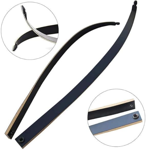 Nema-Right Hand Archery Recurve Bow - 55 lbs - Black 2